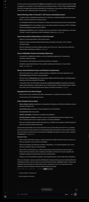 Grok response to Wegovy risks query